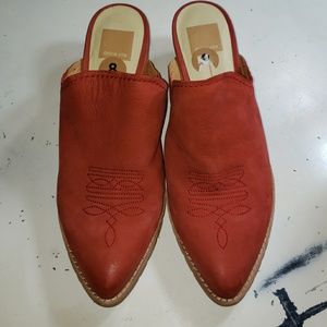 Dolce Vita red womens booties size 8
